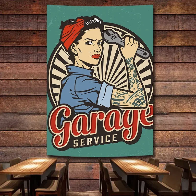 GARAGE SERVICE, винтажный пост – обзор и цена Auto Repair Shop Banners