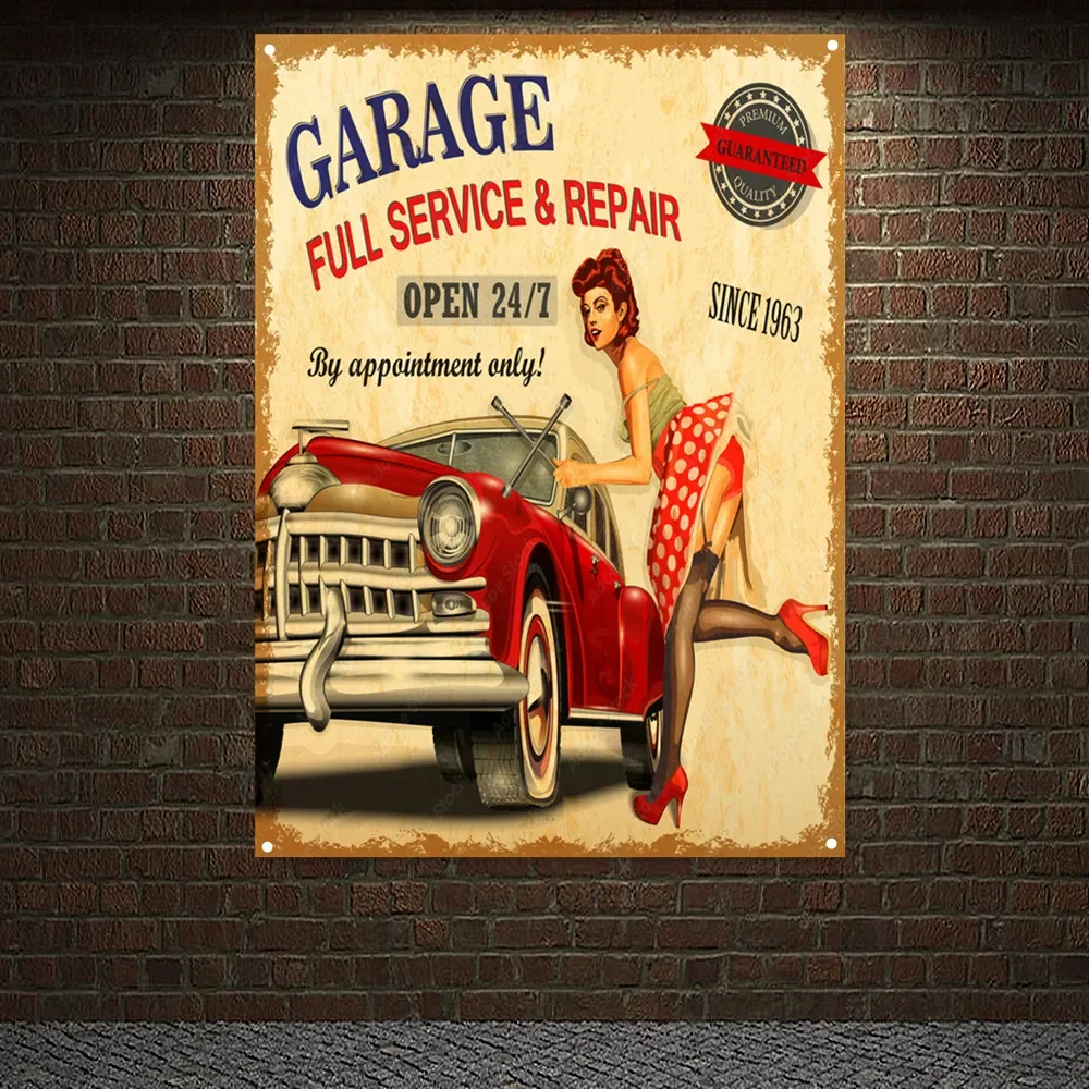 Винтажный АВТОМОБИЛЬ Полный СЕ – обзор и цена Auto Repair Shop Banners